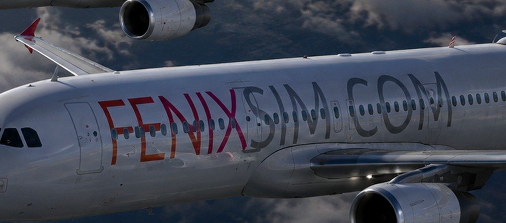 Fenix A320 in flight